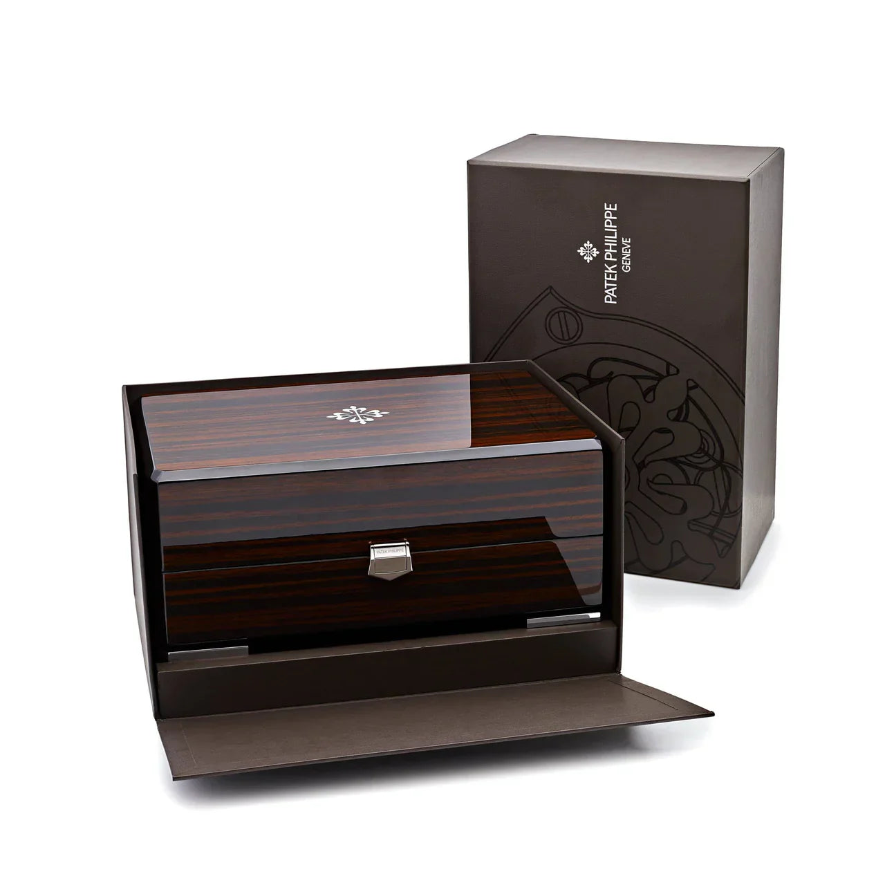 Aquanaut 5968G-010 Chronograph White Gold Khaki Green Dial